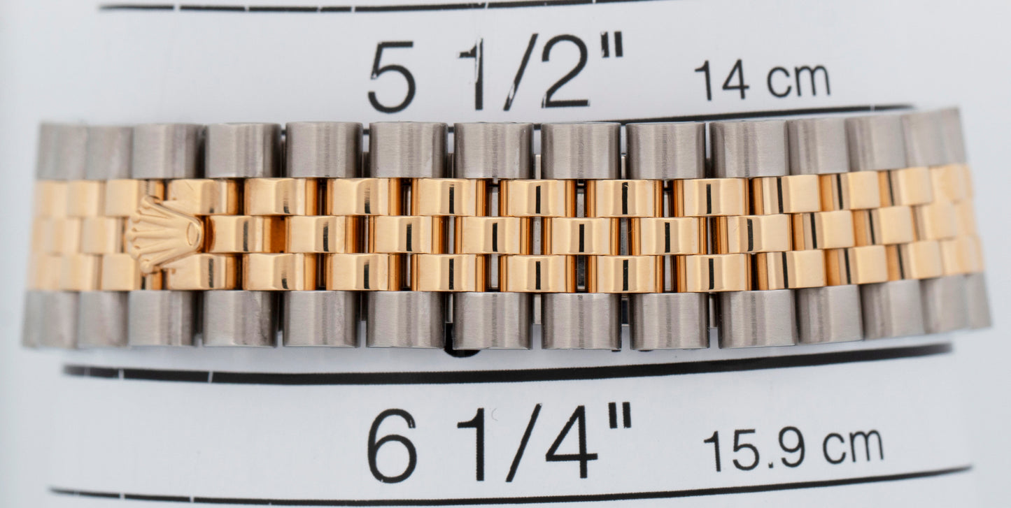 MINT Rolex Datejust 31 Two-Tone 18K Gold Steel DARK GRAY DIAMOND Jubilee 278273
