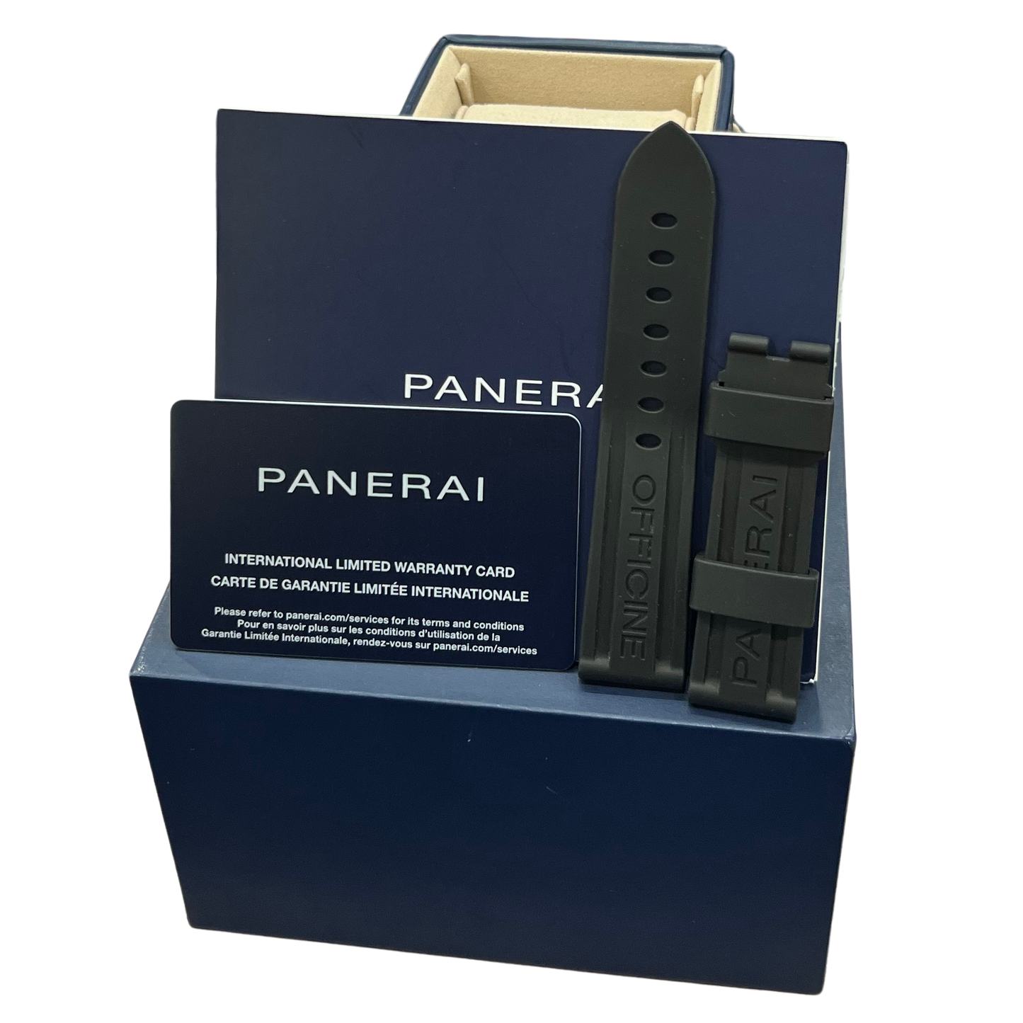 PAPERS Panerai Luminor Marina Quaranta Steel 40mm Black Watch PAM01372 BOX