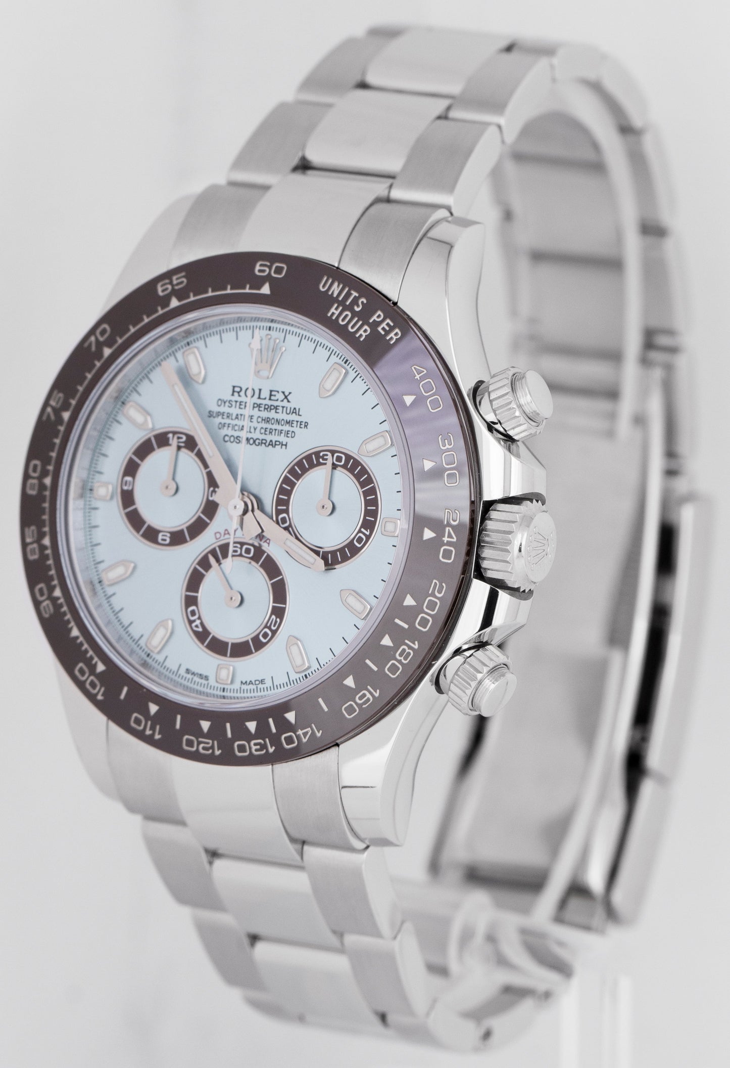 MINT 2019 Rolex Daytona GLACIER ICE BLUE Dial 40mm 950 Platinum Watch 116506 BOX