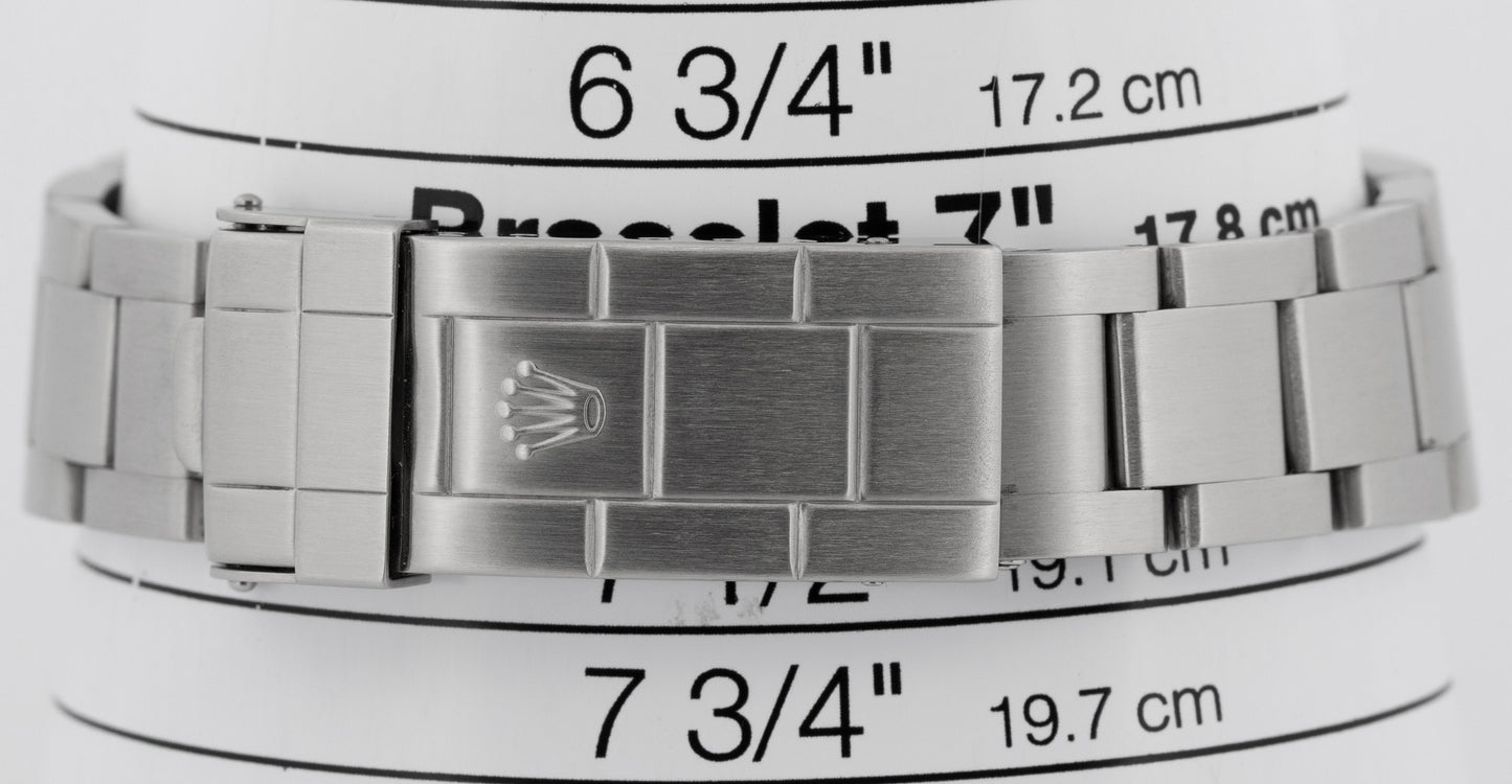 Rolex Submariner Date BLACK Stainless Steel REHAUT No-Holes 40mm Watch 16610