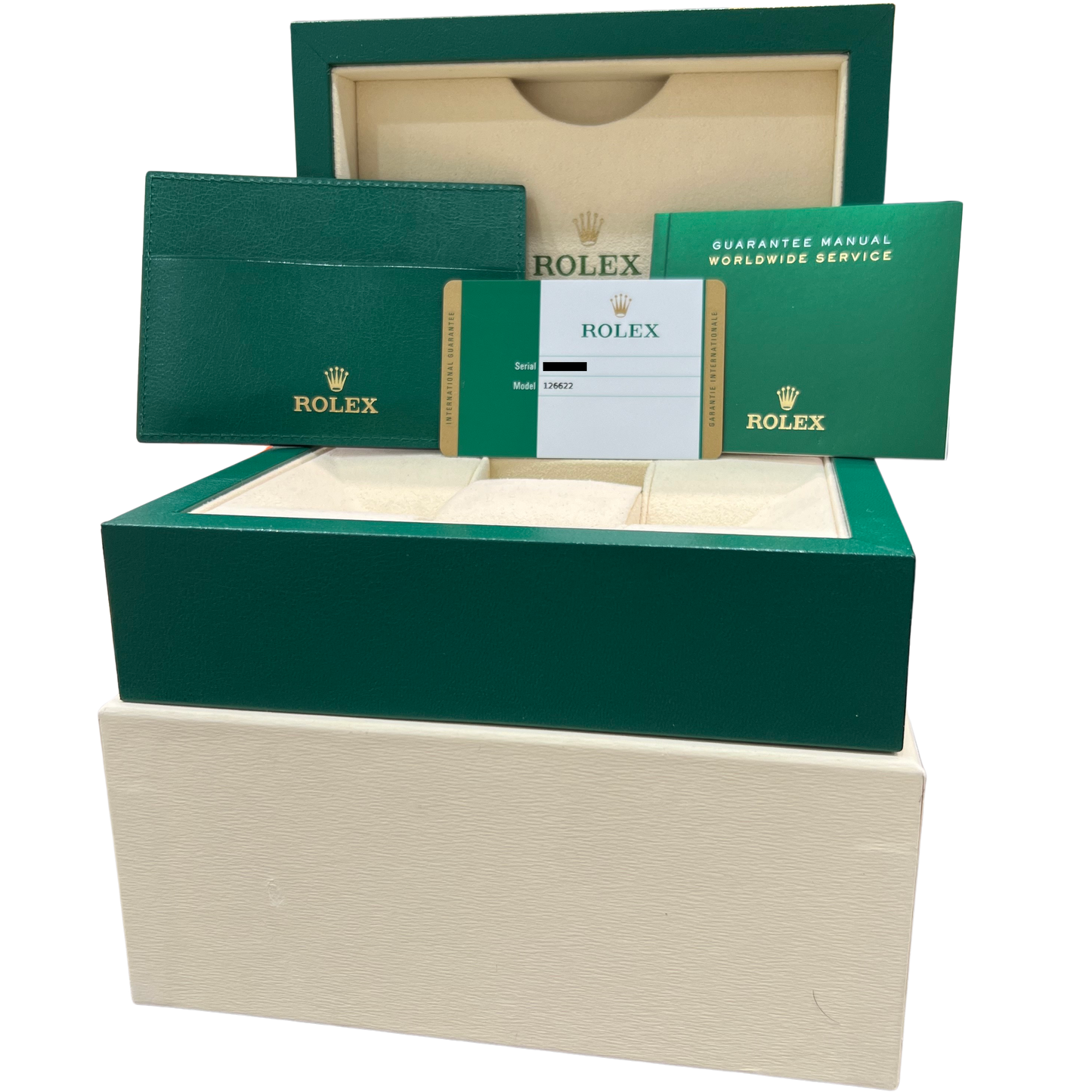 PAPERS Rolex Yacht-Master 40mm Blue Stainless Steel Oyster Watch 126622 BOX