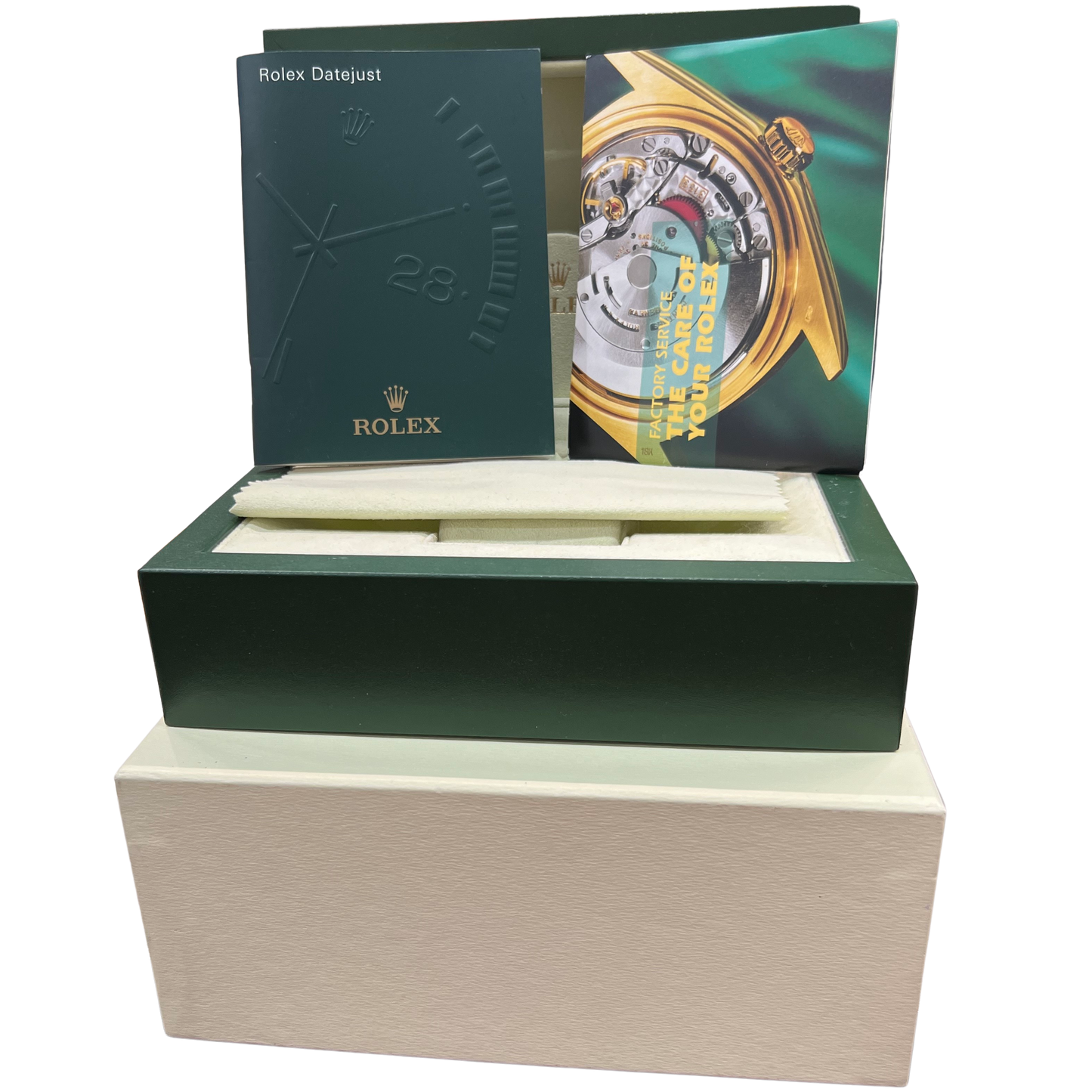 Rolex DateJust Silver DIAMOND 36mm 18K White Gold Steel 116234 Watch BOX
