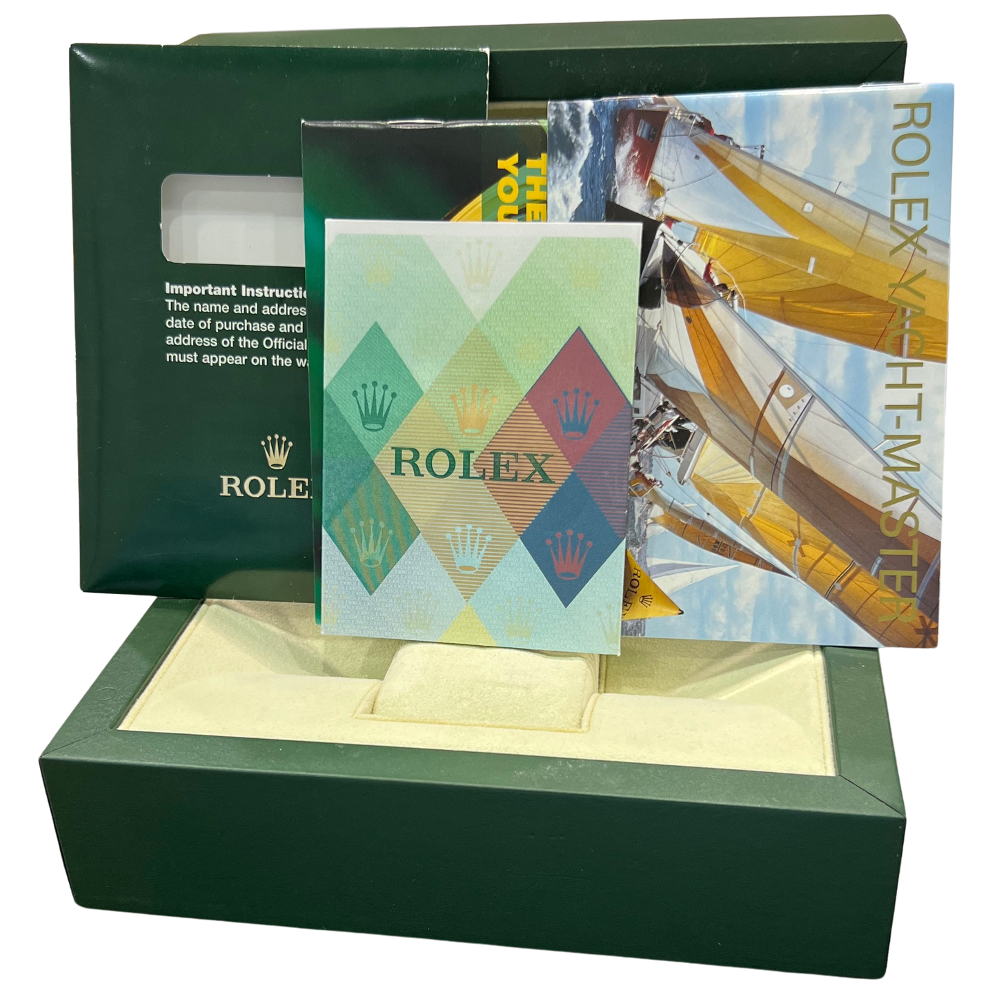 PAPERS Rolex Yacht-Master PLATINUM Stainless Steel YM1 40mm Watch 16622 BOX