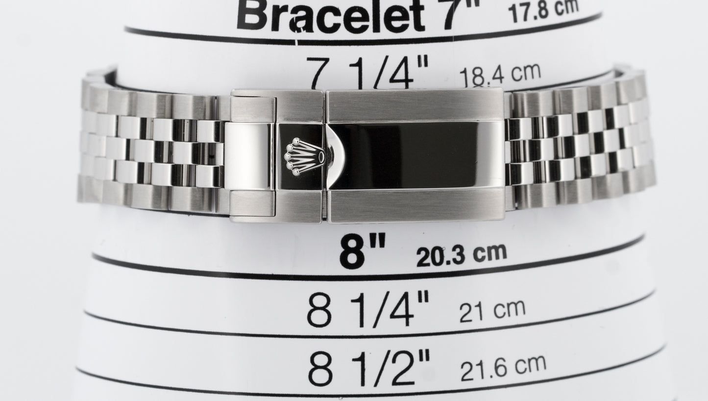 PAPERS Rolex GMT-Master II BATGIRL Blue Black Steel JUBILEE 40mm 126710 BLNR BOX