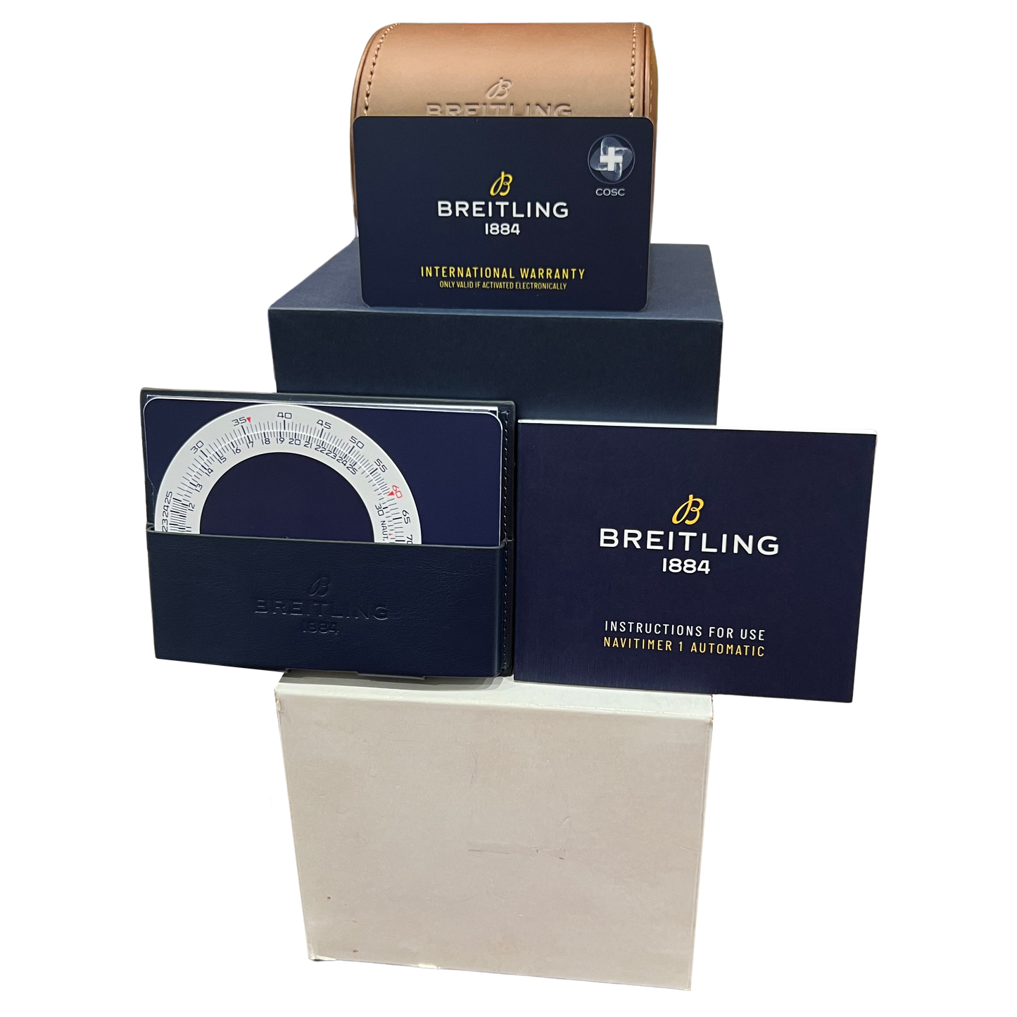 PAPERS Breitling Navitimer 41 Steel Blue Stainless Steel 41mm A17362 BOX