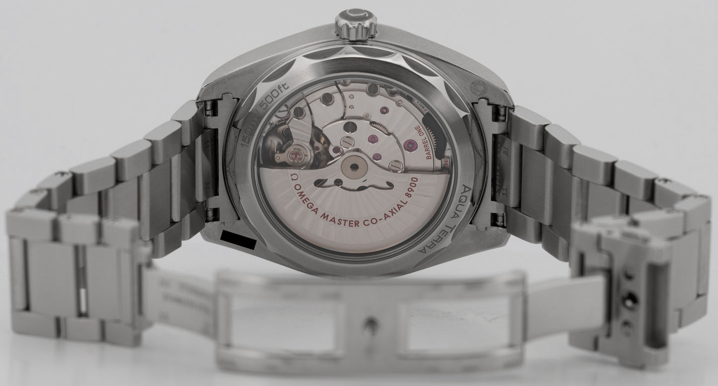 2021 PAPERS Omega Seamaster Aqua Terra 150M GREEN Steel 41mm 220.10.41.21.10.001