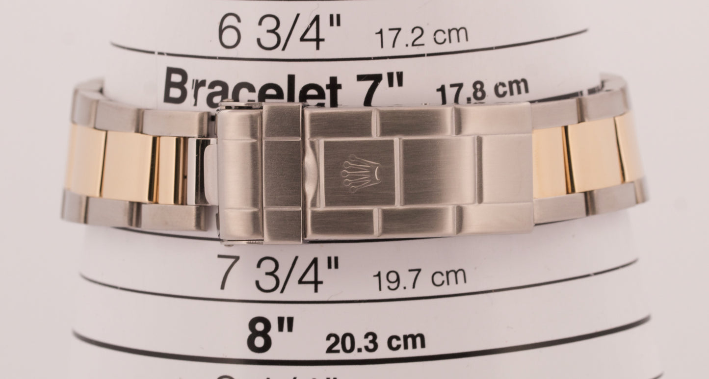 Rolex Submariner Date 40mm BLUE 18K Yellow Gold Stainless Steel 16613 Watch