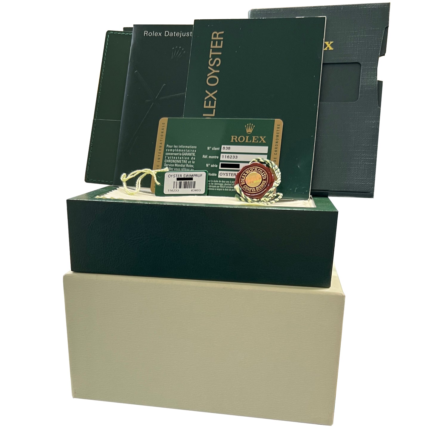 PAPERS Rolex DateJust 36mm CHAMPAGNE Two-Tone 18K Yellow Gold JUBILEE 116233 BOX