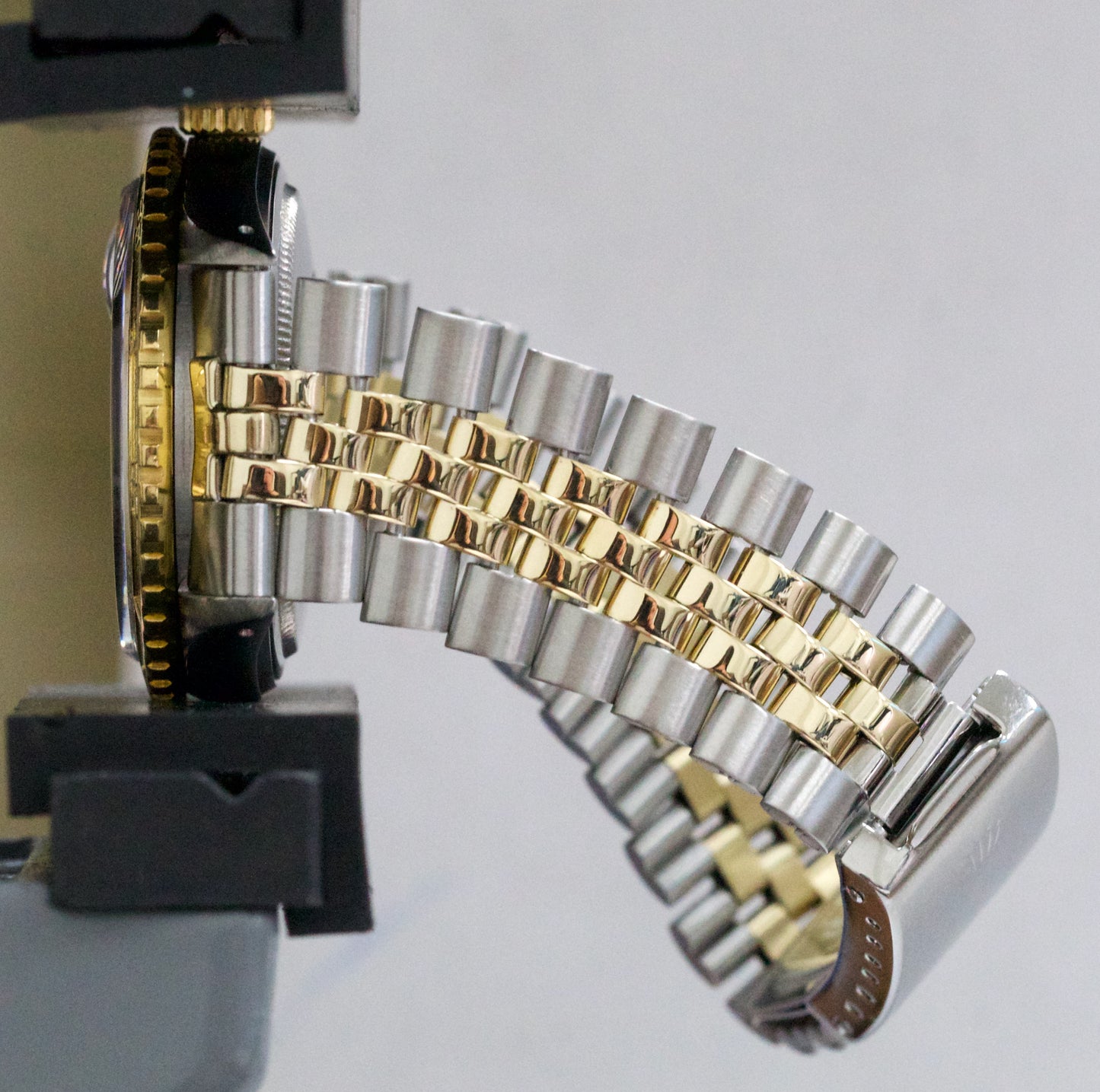 VINTAGE Rolex DateJust 36mm CHAMPAGNE Turn-O-Graph JUBILEE Steel 18K Gold 16253