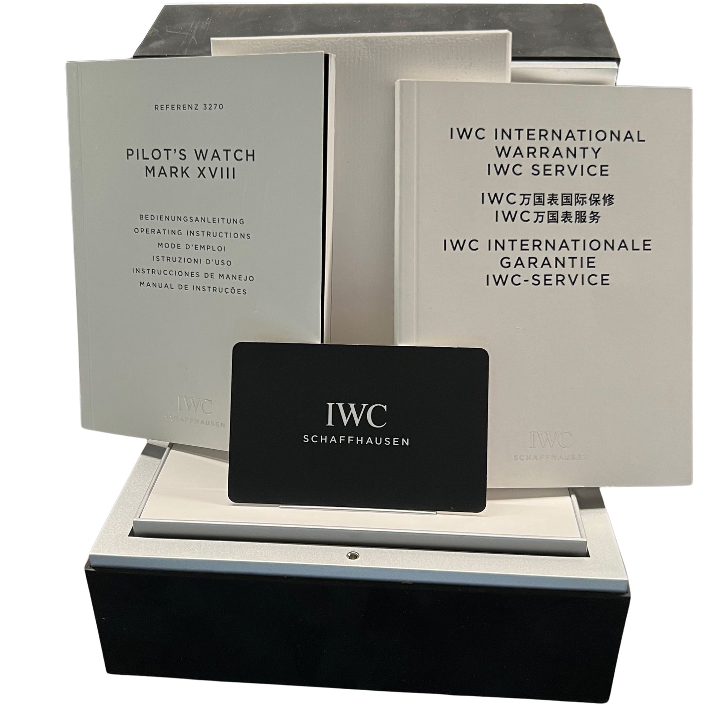 PAPERS IWC Pilot's Watch Blue Mark XVIII Stainless Steel 40mm IW327014 BOX