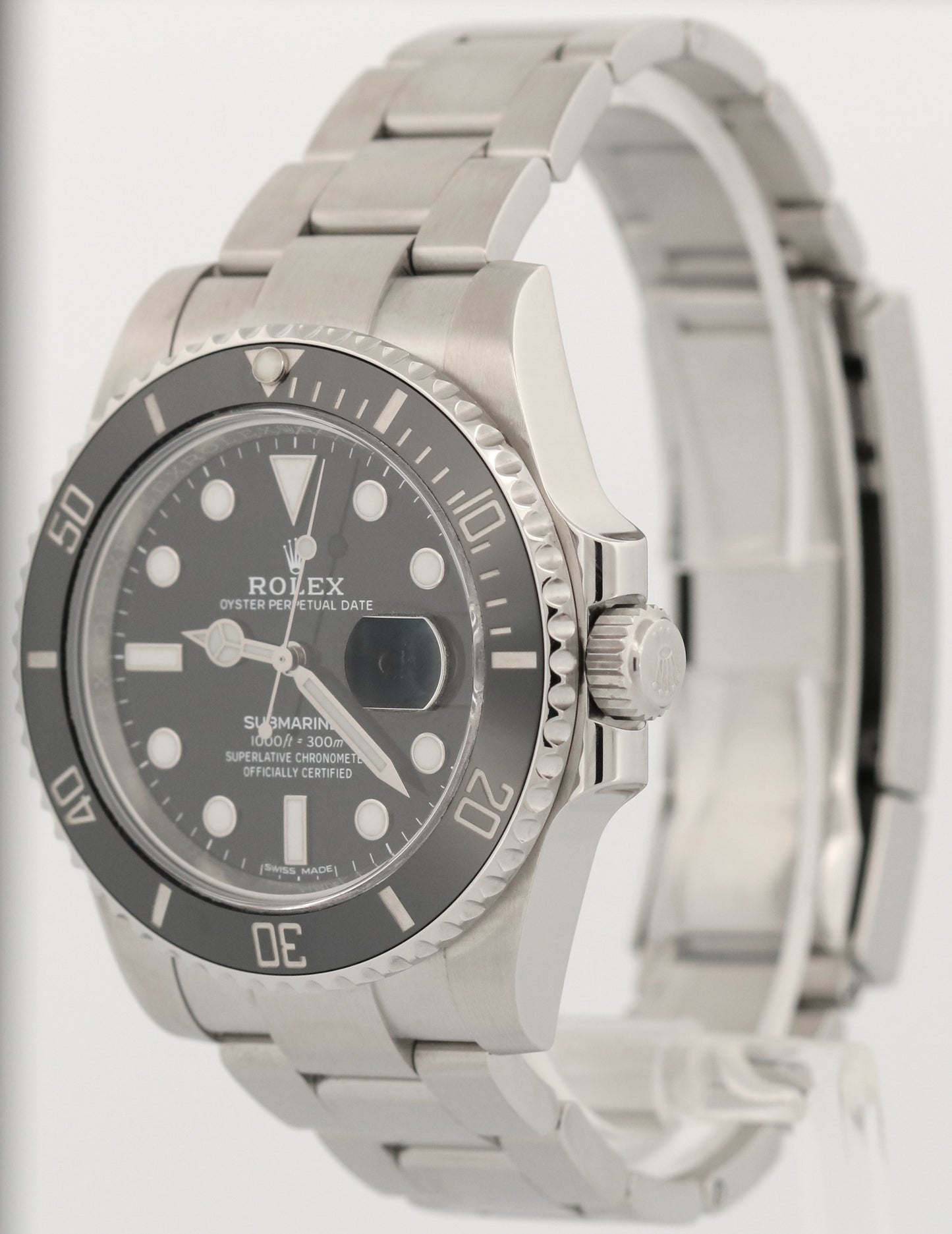 2019 PAPERS Rolex Submariner Date BLACK Ceramic Stainless 40mm 116610 LN BOX