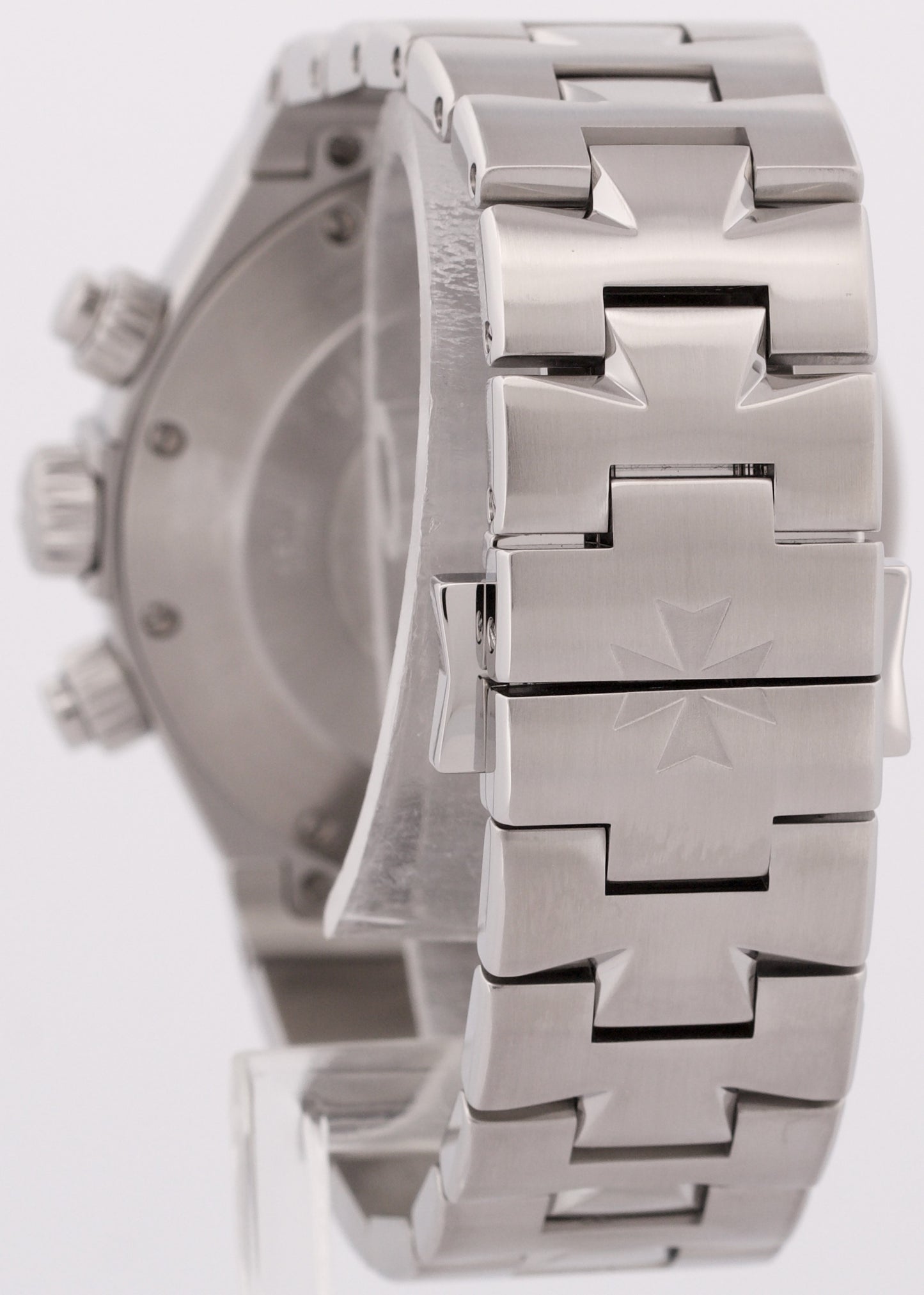 MINT Vacheron Constantin Overseas Chronograph WHITE 42mm Stainless 49150 Watch