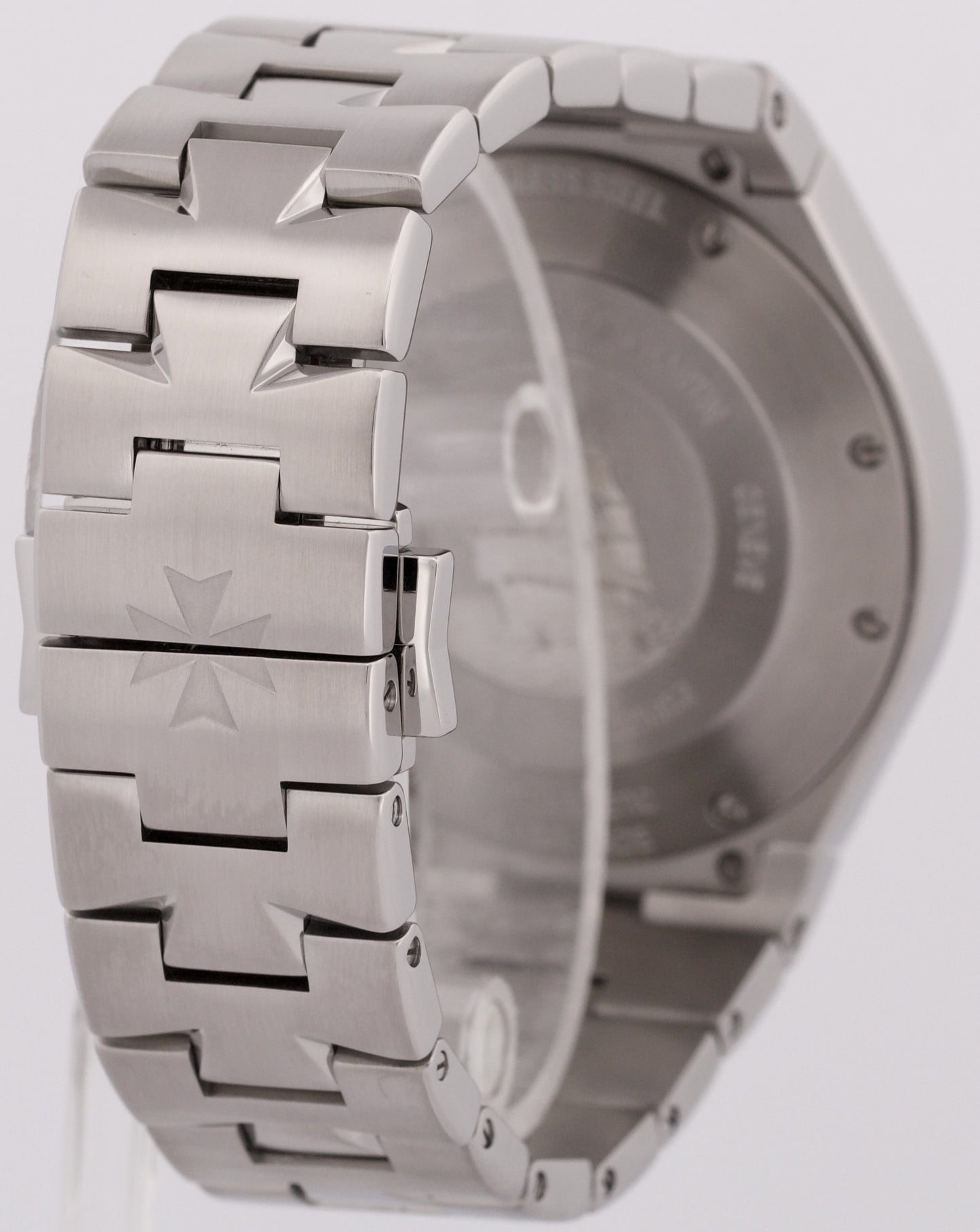 MINT Vacheron Constantin Overseas Chronograph WHITE 42mm Stainless 49150 Watch