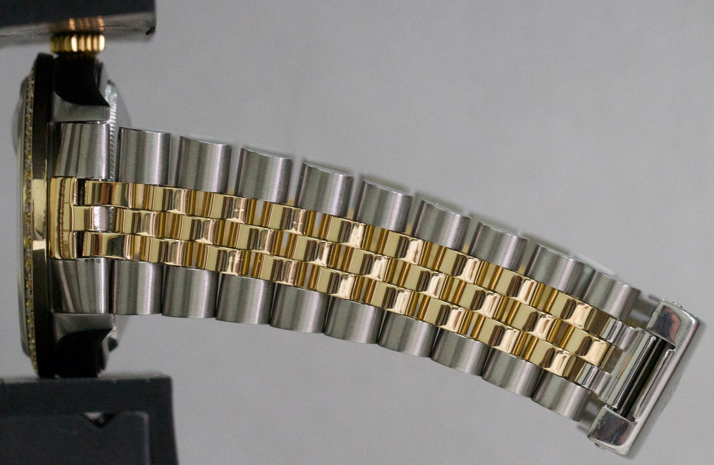 Rolex DateJust BLUE CONCENTRIC 36mm DIAMOND 18K Yellow Gold Steel JUBILEE 16263