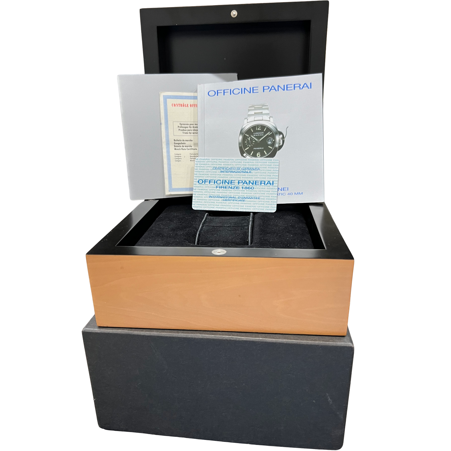 PAPERS Panerai Luminor PAM 48 Automatic Stainless Steel 40mm Watch PAM00048 BOX