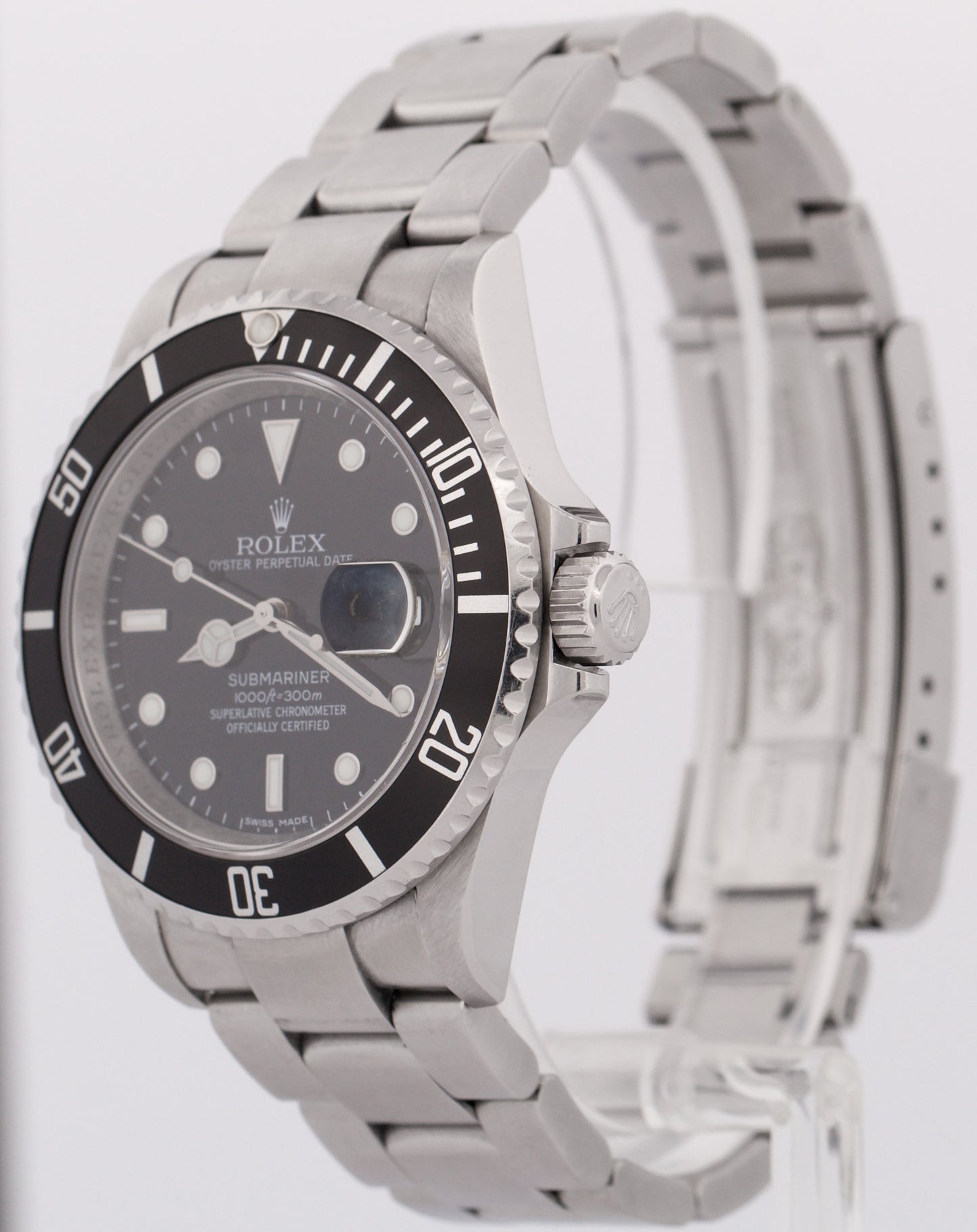 UNPOLISHED PAPERS Rolex Submariner Date REHAUT Black RANDOM SERIAL 16610 BOX