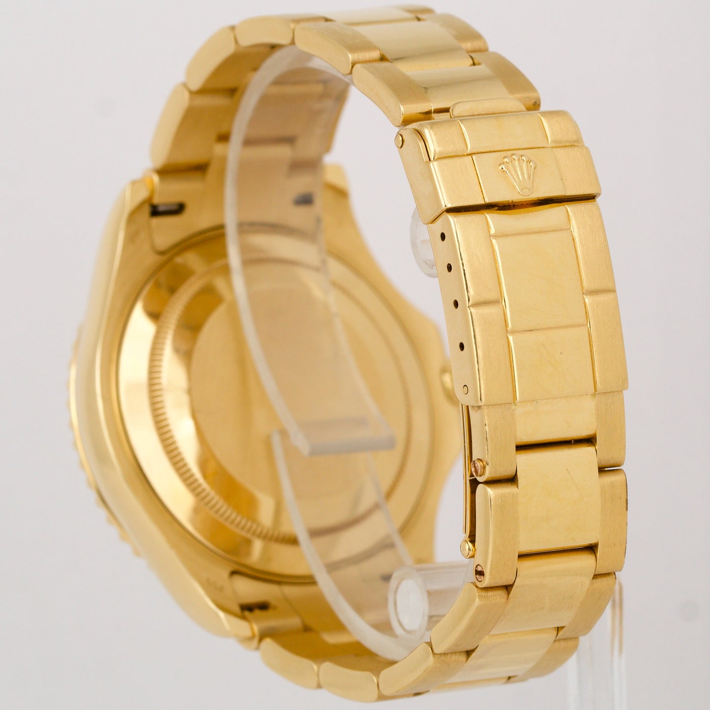 UNPOLISHED Rolex Yacht-Master 40 REHAUT Champagne 18K Gold NO-HOLES 16628 40mm