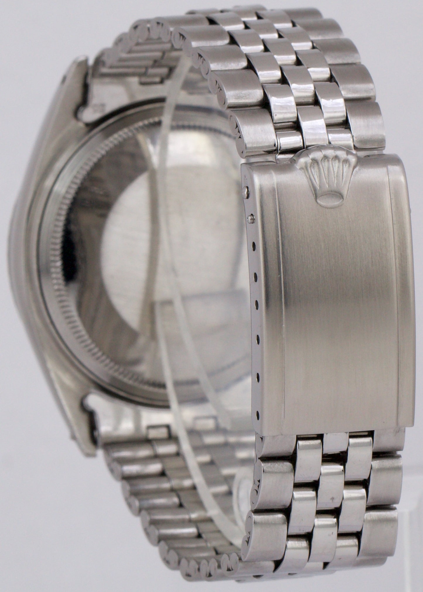1969 Rolex DateJust IVORY 36mm Stainless Steel Automatic Jubilee Watch 1603