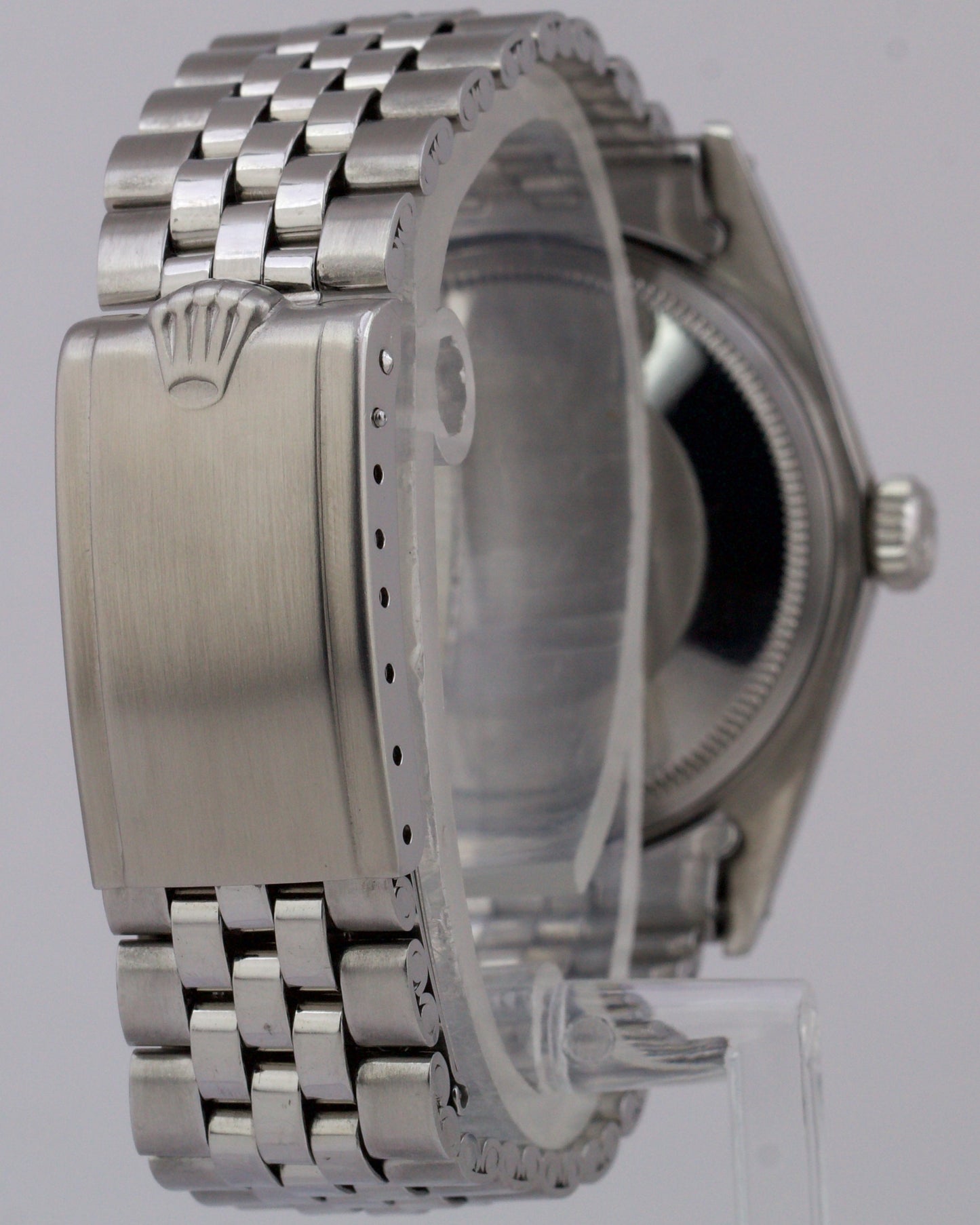 1969 Rolex DateJust IVORY 36mm Stainless Steel Automatic Jubilee Watch 1603