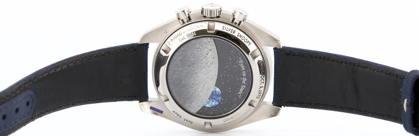 Omega Speedmaster SILVER SNOOPY AWARD BLUE Stainless 310.32.42.50.02.001 BOX