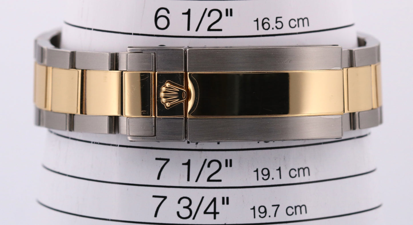 2021 PAPERS Rolex Sea-Dweller 43mm BLACK Two-Tone 18K Gold Steel 126603 BOX
