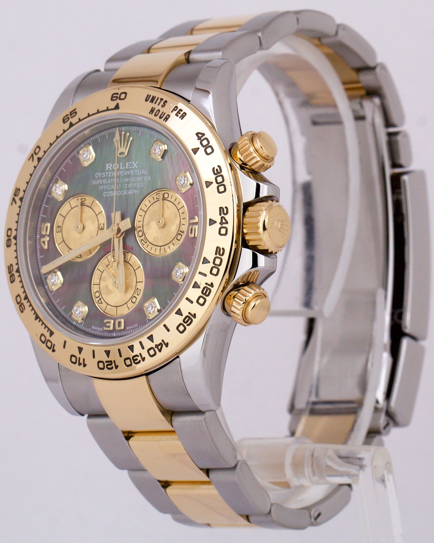 2022 Rolex Daytona Cosmograph MOTHER OF PEARL DIAMOND 40mm 18K Gold Steel 116503