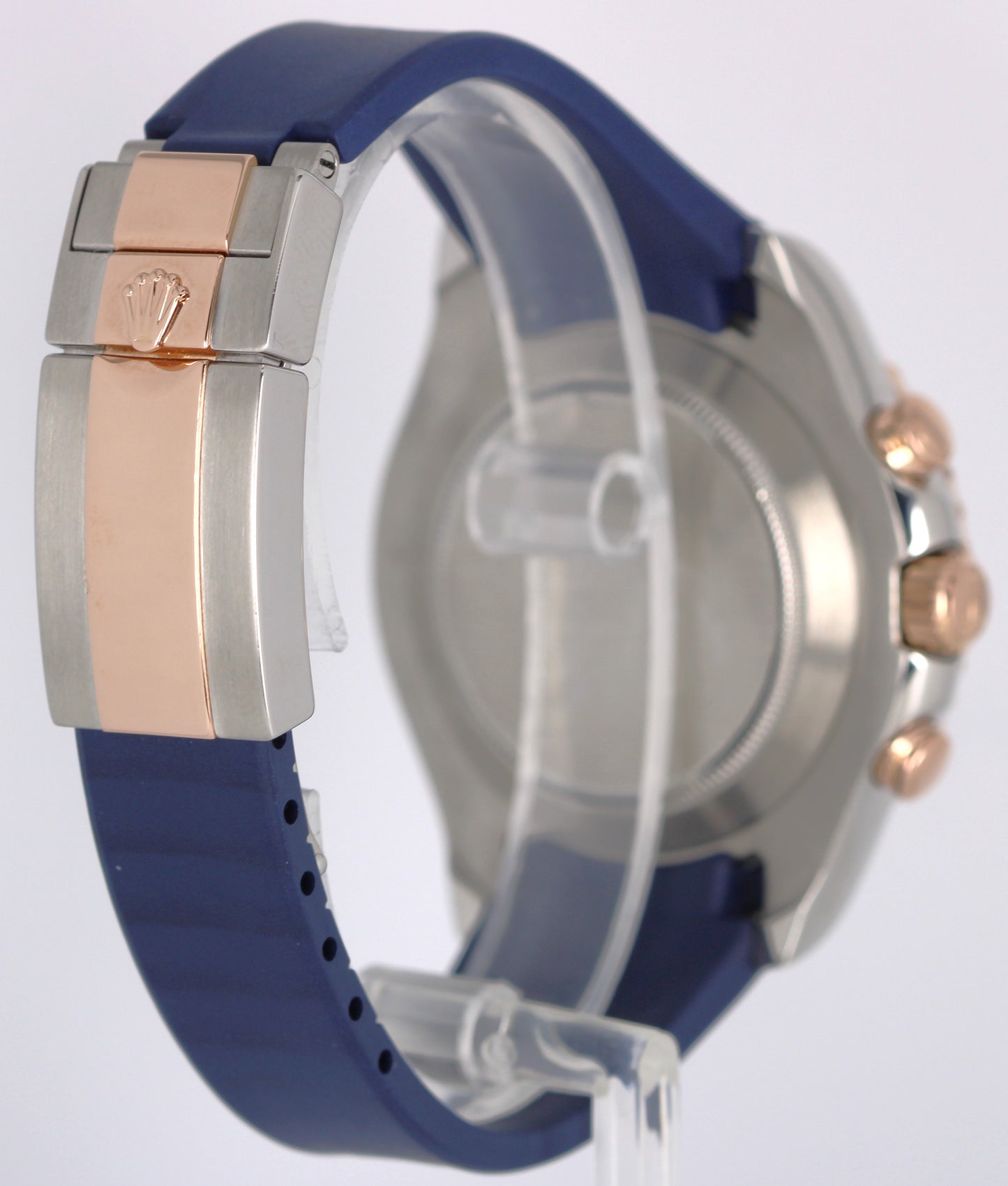 Rolex Yacht-Master II Two-Tone 18K Rose Gold Steel White 44mm Blue 116681 Watch