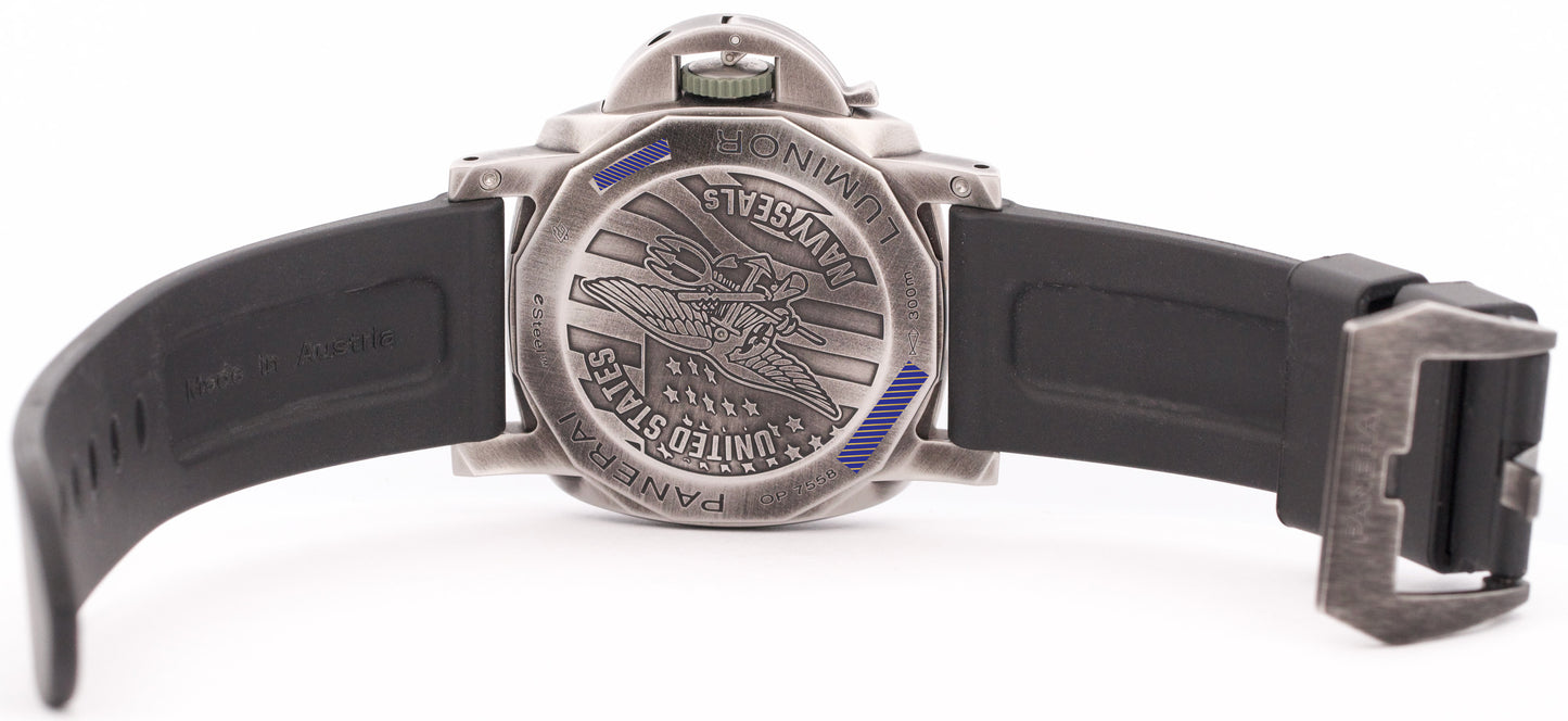 MINT 2023 PAPERS Panerai Luminor Navy Seals BRUNITO STEEL 44mm PAM01412 BOX