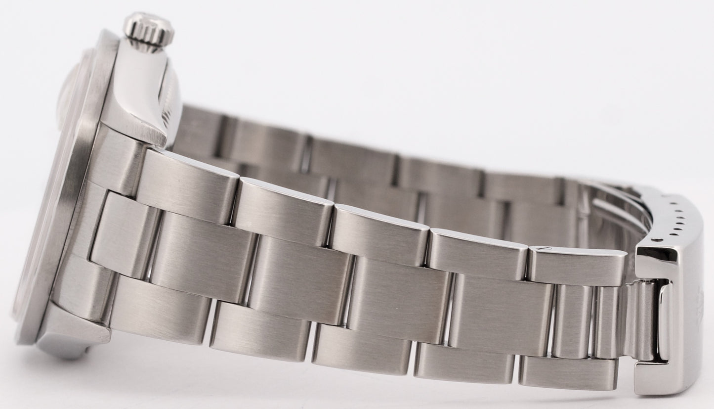 Rolex Oyster Perpetual Date 34mm SILVER Stainless Steel Oyster NO-HOLES 15210