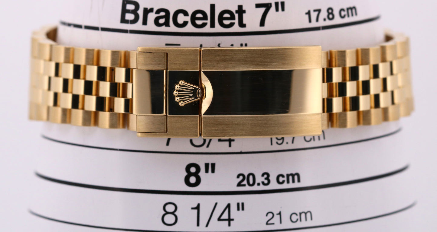 2025 PAPERS Rolex GMT-Master II 18K Yellow Gold JUBILEE 40mm 126718 GRNR BOX