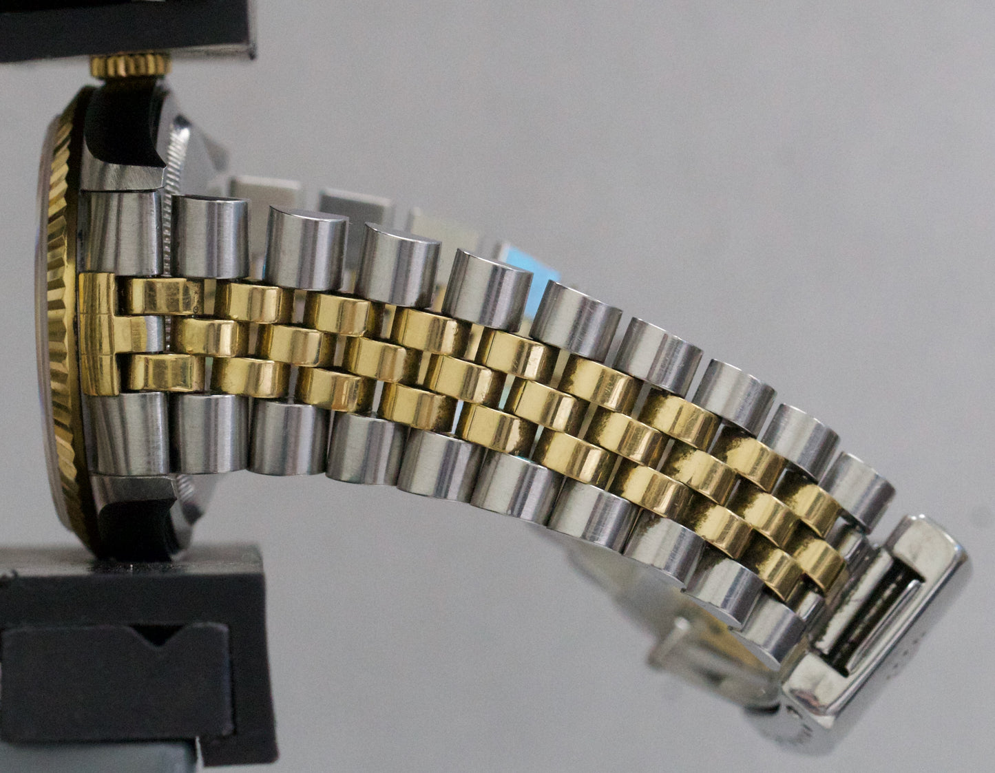 UNPOLISHED PAPERS Rolex DateJust 36mm CHAMPAGNE 18K Gold Steel JUBILEE 16233 BOX