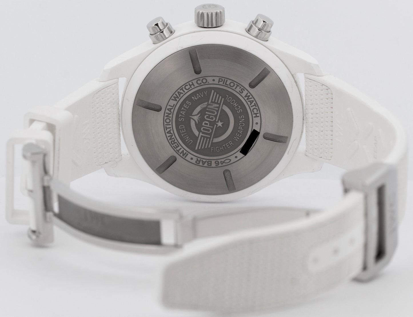 2023 PAPERS IWC Pilot TOP GUN Lake Tahoe LTD Ceramic White IW389105 44.5mm BOX