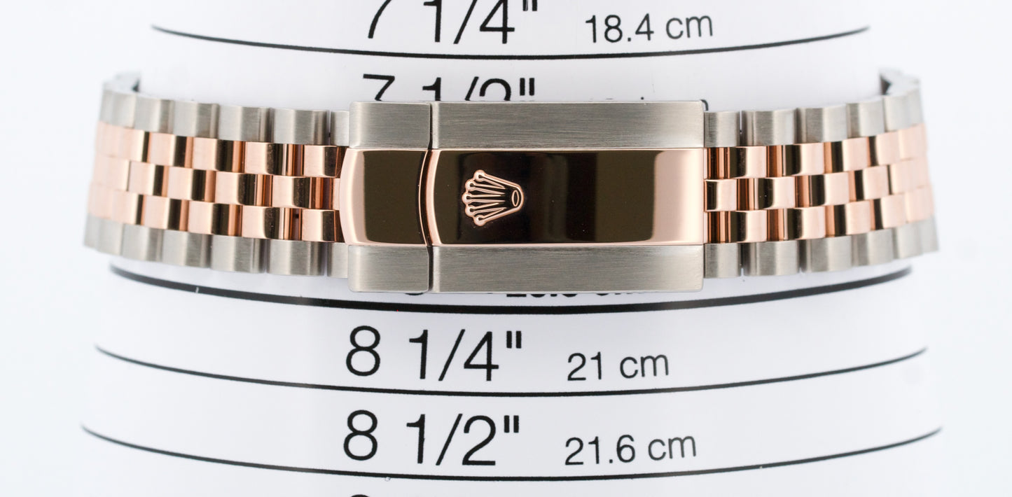 Rolex DateJust 41 Rhodium WIMBLEDON 18k Gold Fluted Steel JUBILEE 41mm 126331