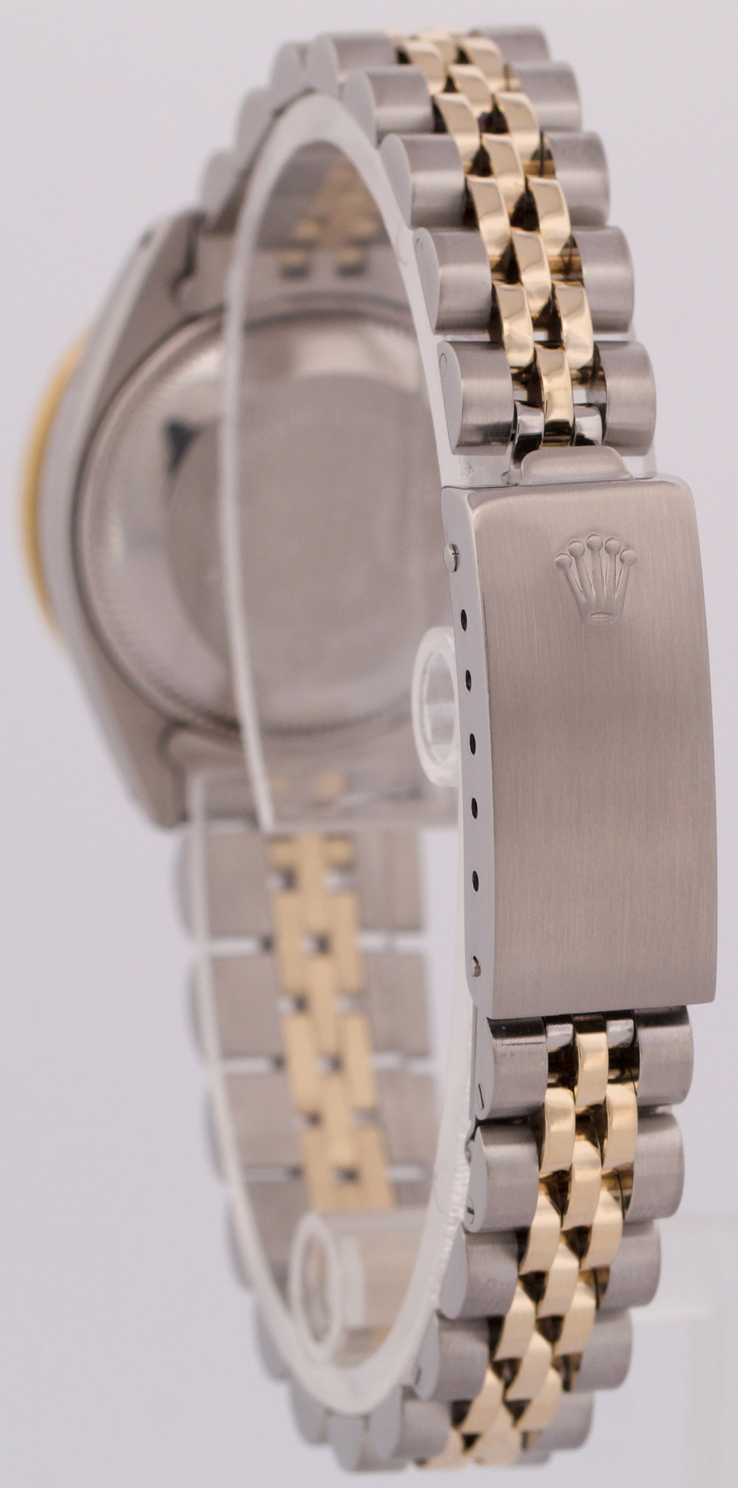 VINTAGE Rolex DateJust 26mm MOP DIAMOND 18K Yellow Gold Steel JUBILEE 6917 BOX