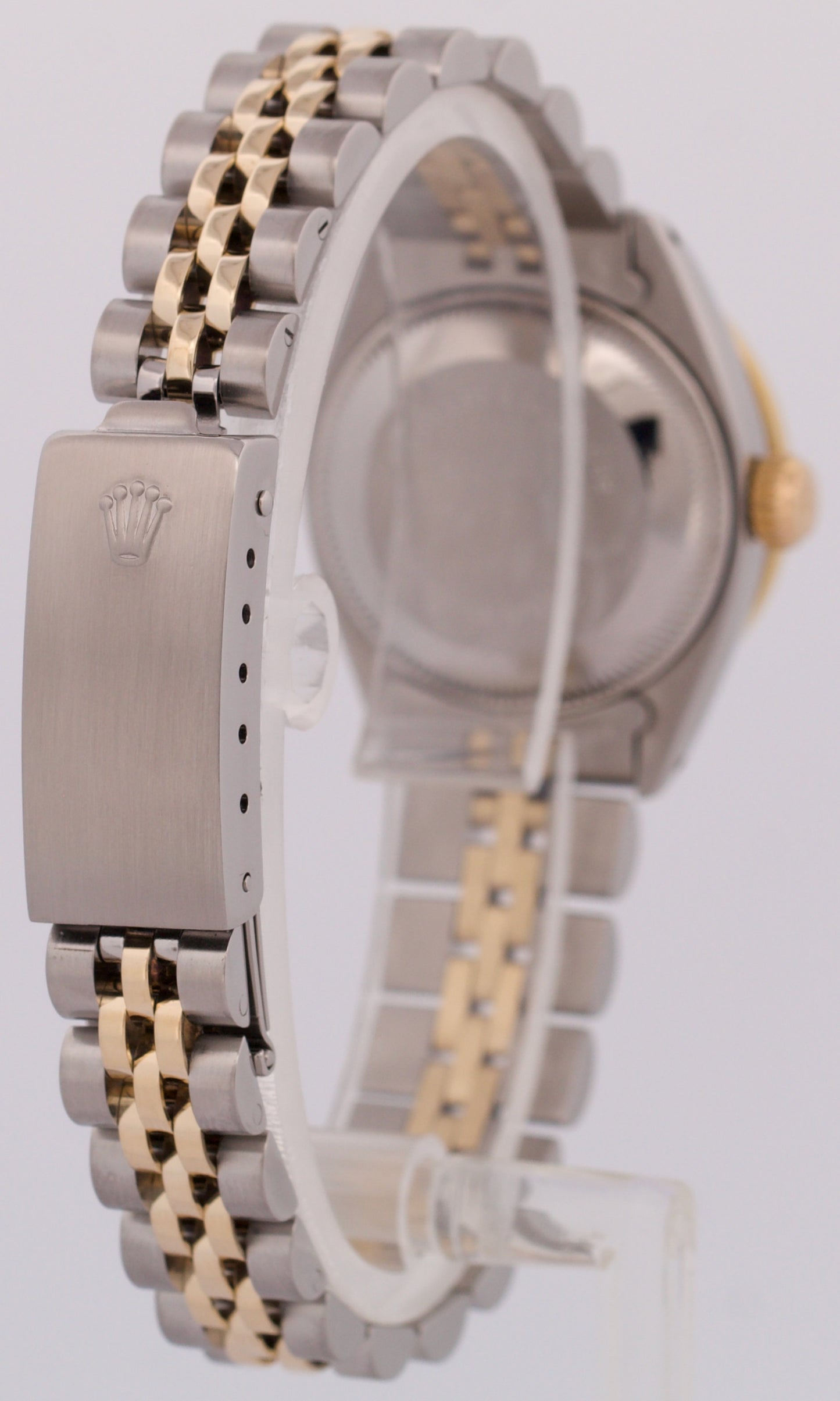 VINTAGE Rolex DateJust 26mm MOP DIAMOND 18K Yellow Gold Steel JUBILEE 6917 BOX