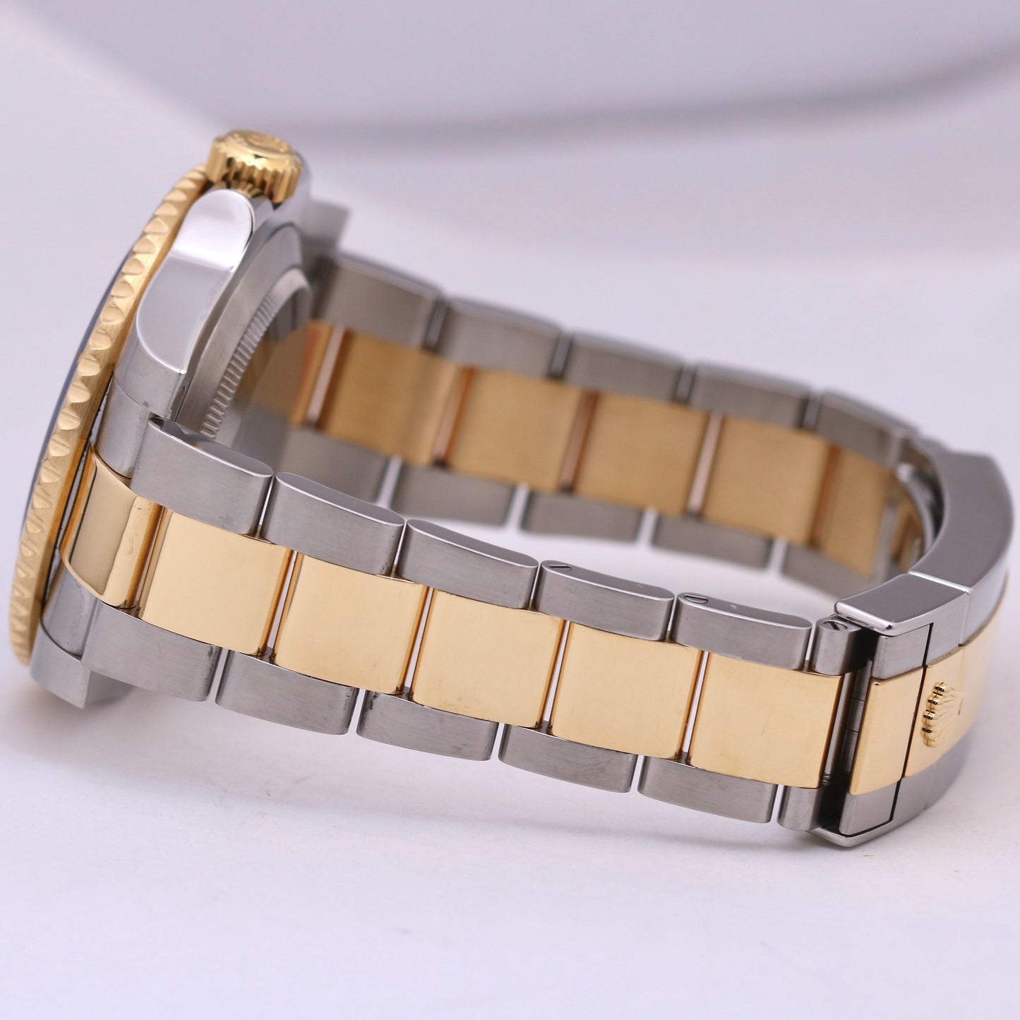 MINT Rolex Submariner Date BLUE Two-Tone 18K Yellow Gold Stainless 116613 LB