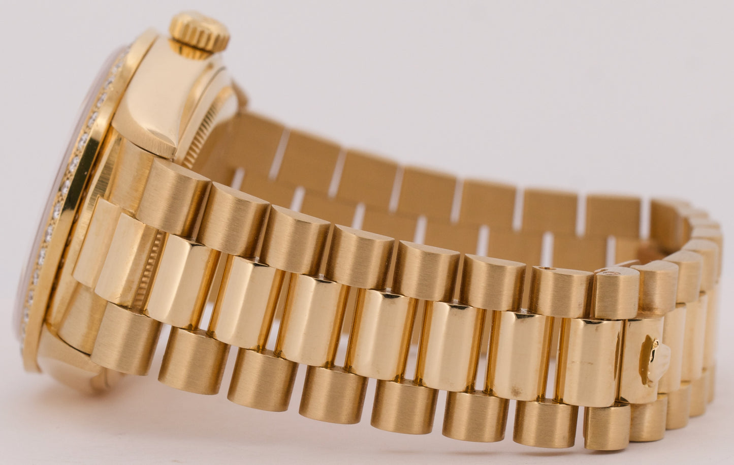 PAPERS Rolex Day-Date President 36mm JUBILEE BLACK DIAMOND 18K Gold 18048 BOX