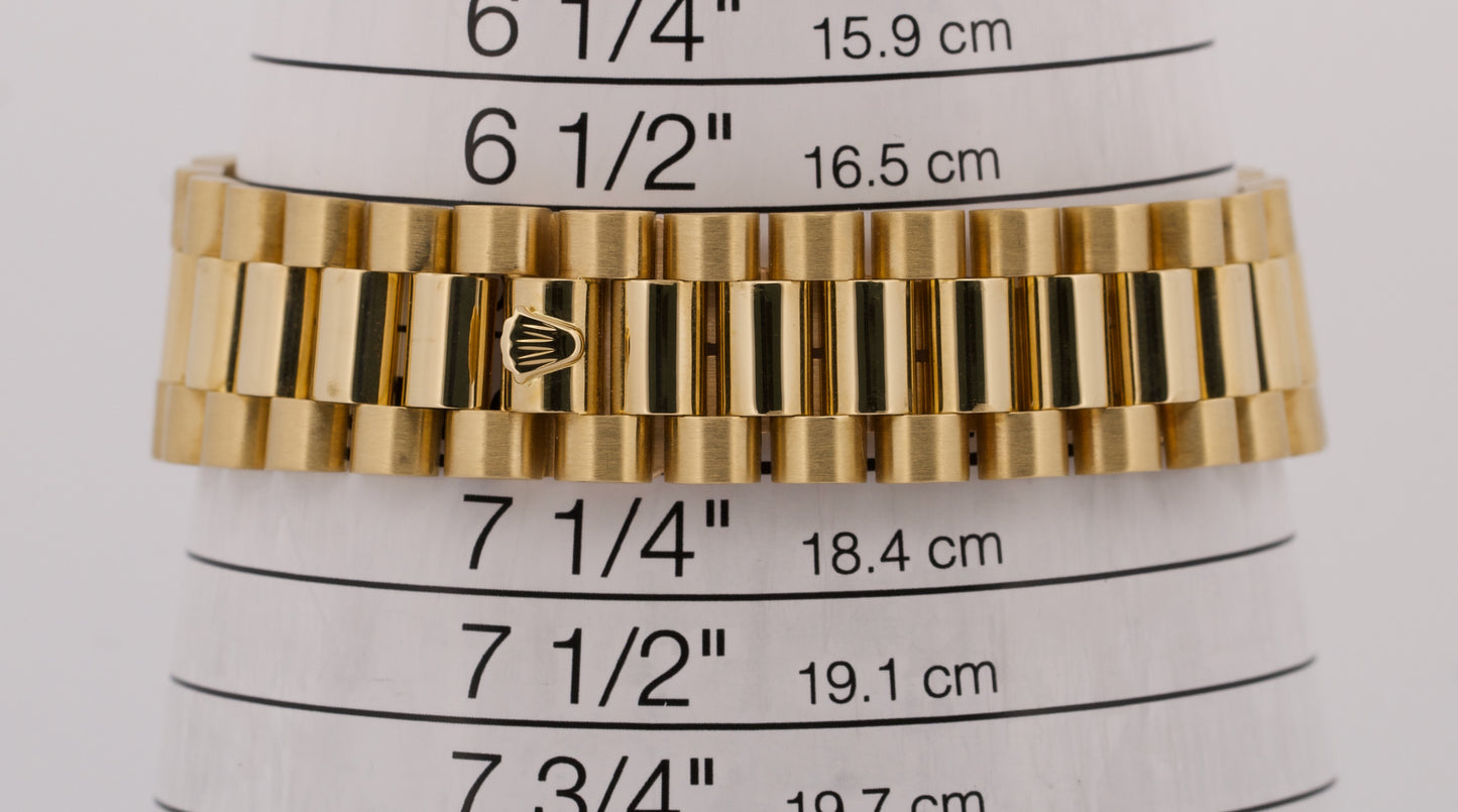 PAPERS Rolex Day-Date President 36mm JUBILEE BLACK DIAMOND 18K Gold 18048 BOX
