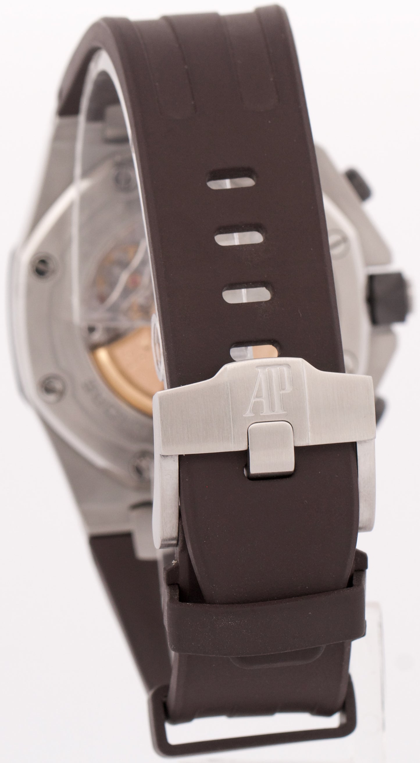 MINT Audemars Piguet Royal Oak Offshore SAFARI Brown Rubber Steel 42mm 26470ST