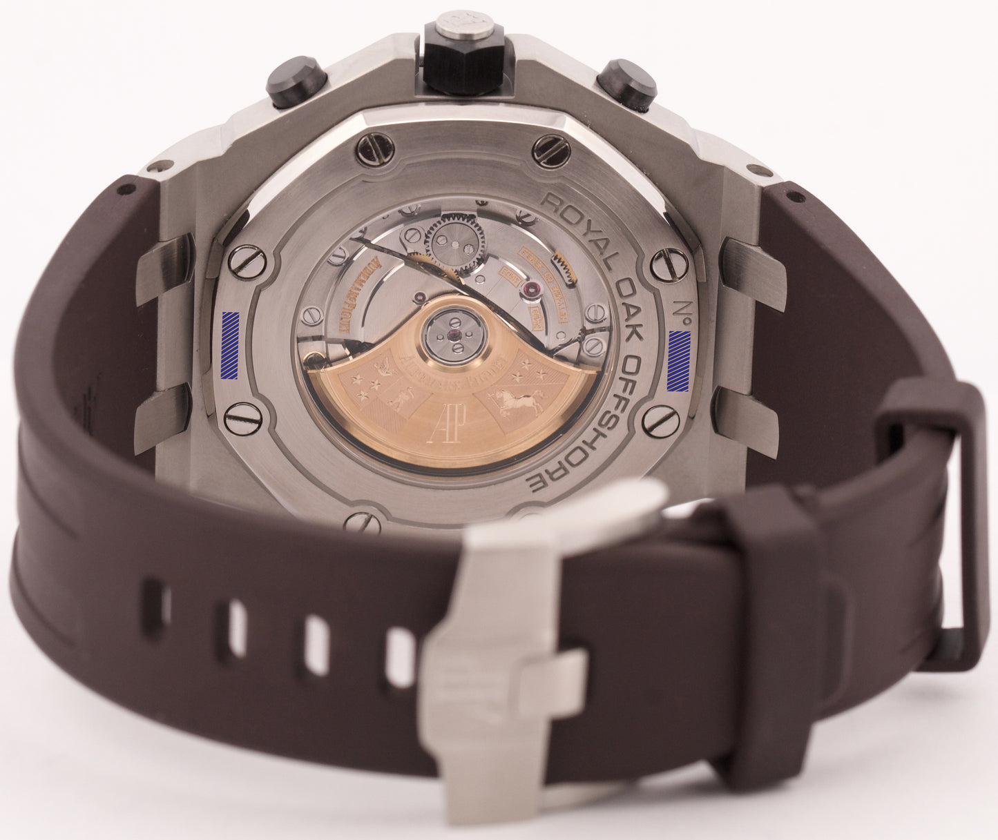 MINT Audemars Piguet Royal Oak Offshore SAFARI Brown Rubber Steel 42mm 26470ST