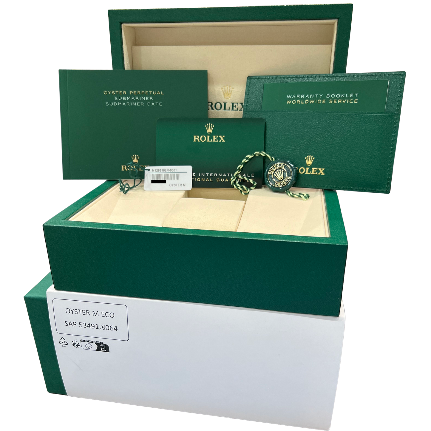 2025 PAPERS Rolex Submariner Date 41 BLACK Ceramic Stainless 41mm 126610 LN BOX