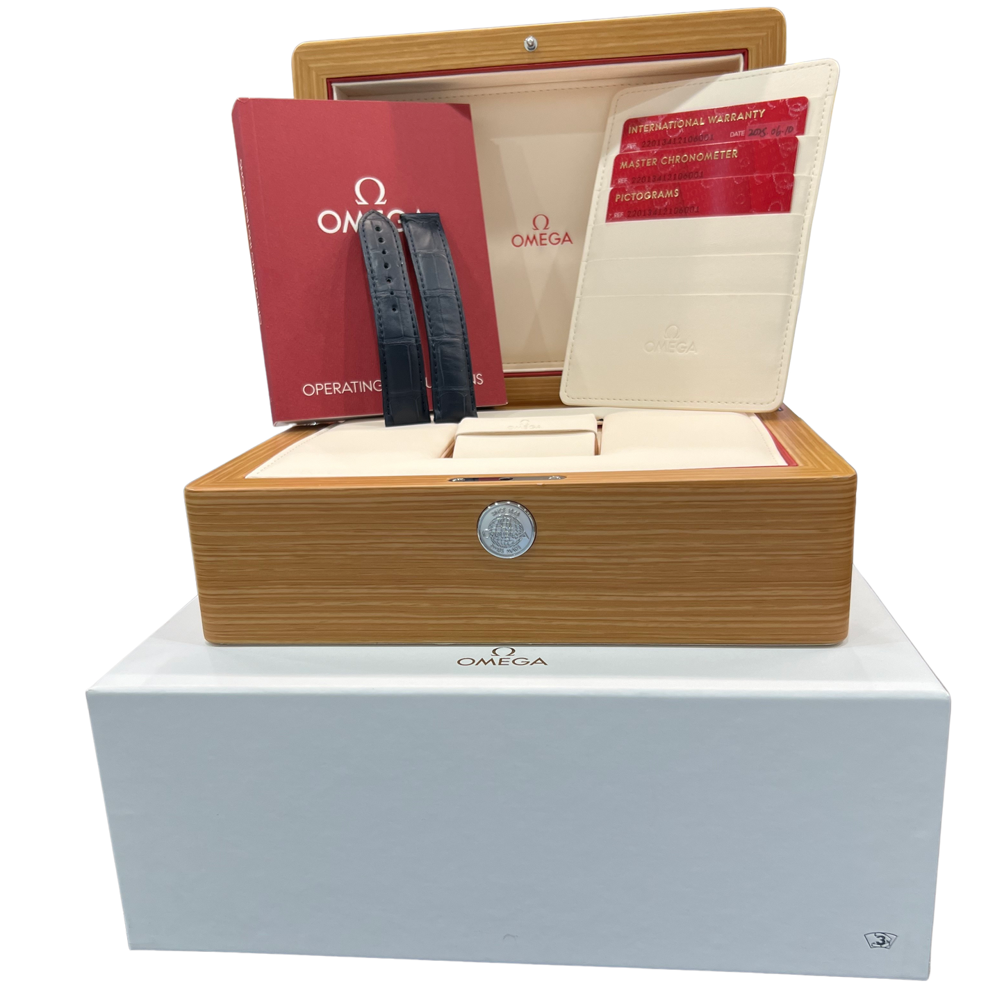 2025 PAPERS Omega Seamaster Aqua Terra 41mm Gray 220.13.41.21.06.001 Watch BOX
