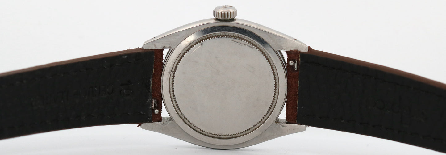 PAPERS Rolex Oyster Precision TROPICAL BLACK QUADRANT Steel CLAW 34mm 6422 BOX