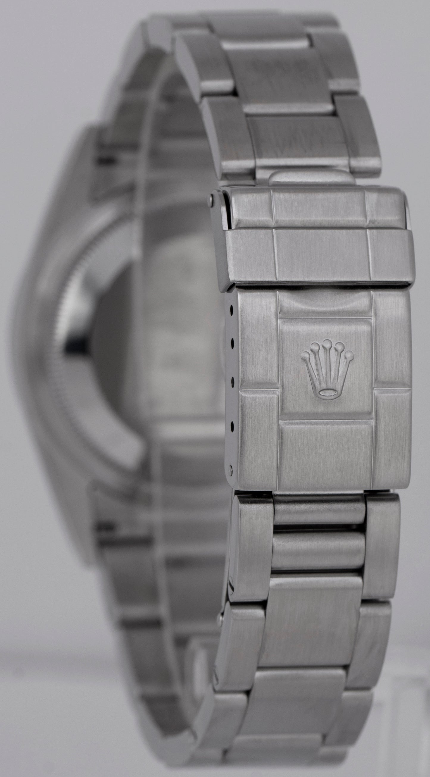 MINT Rolex Explorer I Black 36mm 3-6-9 Stainless Steel Oyster Watch 114270