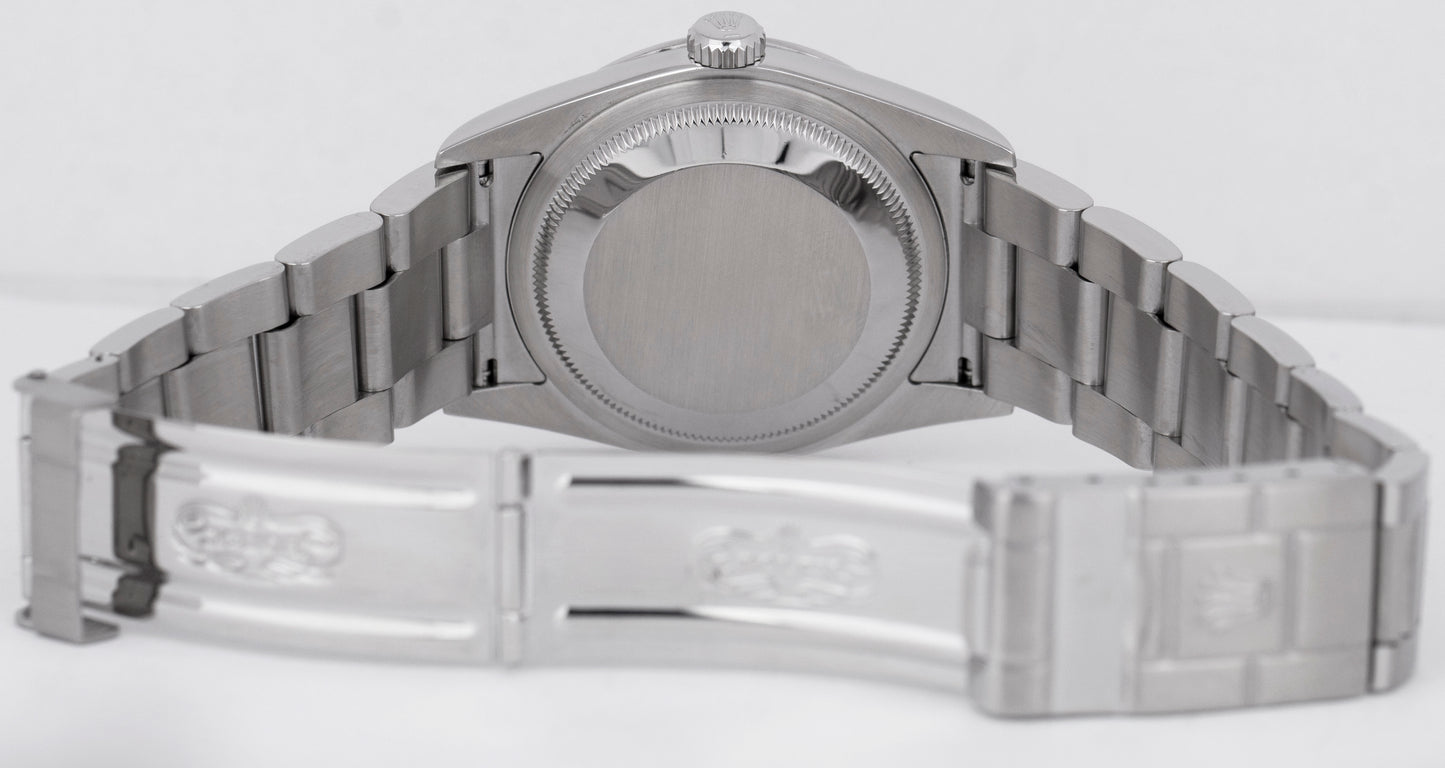 MINT Rolex Explorer I Black 36mm 3-6-9 Stainless Steel Oyster Watch 114270