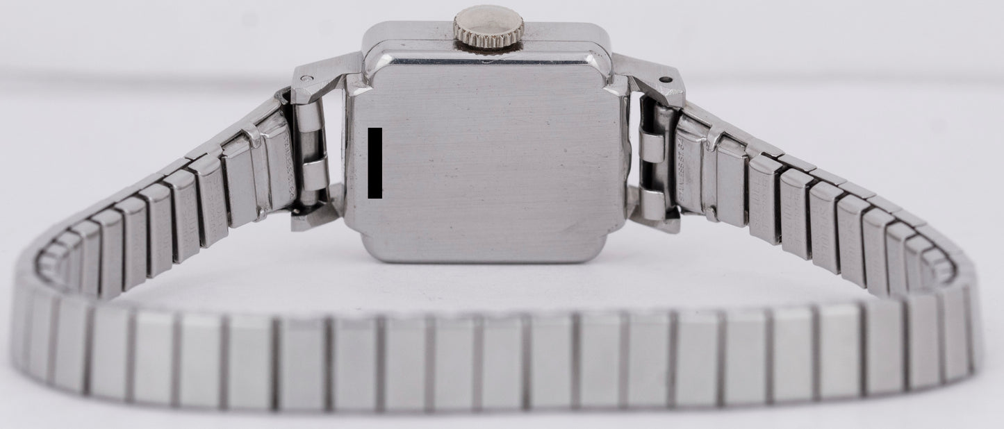 Ladies Rolex Cocktail Stainless Steel 17mm Silver Mechanical Hand-Winding Watch