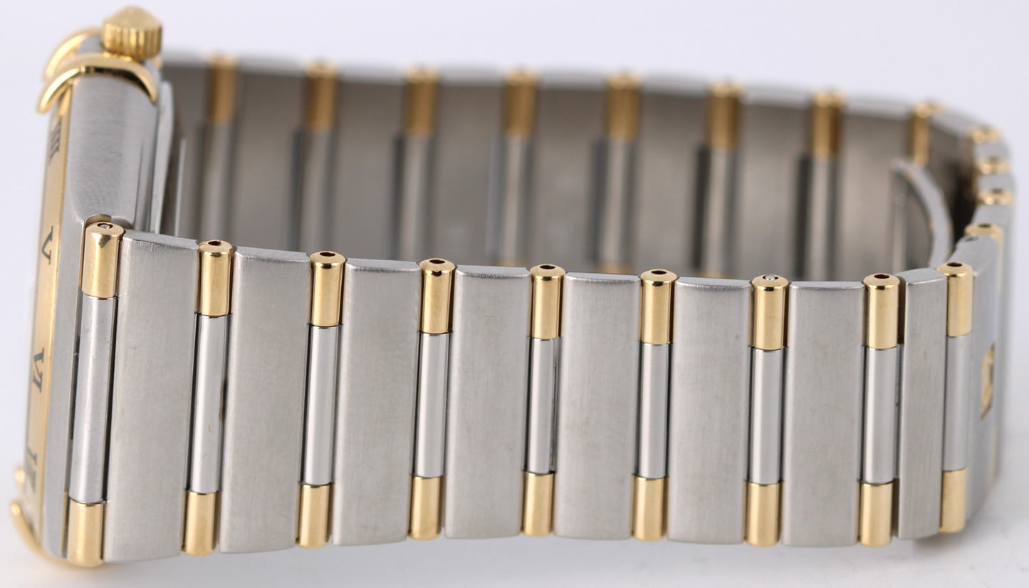 Omega Constellation Two-Tone 18k Yellow Gold Steel Silver 35.5mm 1202.30 Watch