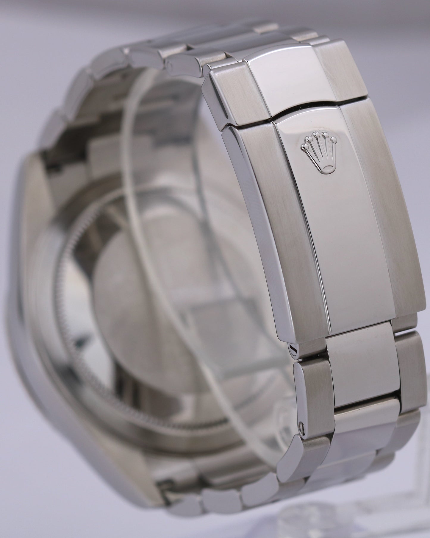 MINT PAPERS Rolex Sky-Dweller WHITE Stainless 18K Gold 42mm 326934 Oyster BOX