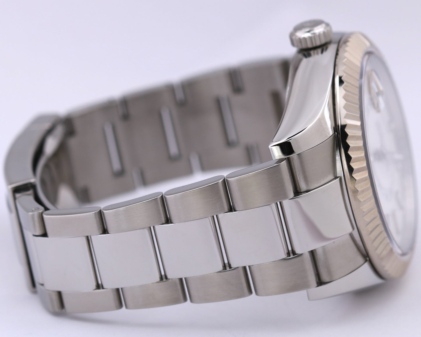 MINT PAPERS Rolex Sky-Dweller WHITE Stainless 18K Gold 42mm 326934 Oyster BOX