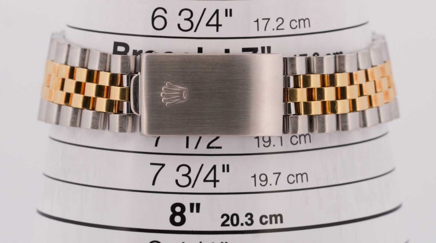 Rolex GMT-Master Black 40mm Two Tone 18K Yellow Gold JUBILEE Date Watch 16753